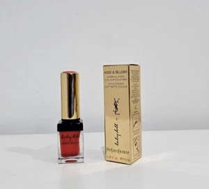 YSL Babydoll Kiss & Blush Lips & Cheeks Soft Matte #4 Orange Fougueux. New - Picture 1 of 6