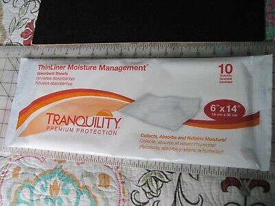 Tranquility ThinLiner Moisture Management Sheet 6  X 14  (Pack Of 10) # 3191 • 10.18$