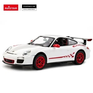1/14 Rastar Porsche GT3 RC Car White - Picture 1 of 3