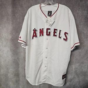 NWT Majestic LA Anaheim Angels Mike Trout 27 Home White Jersey Mens 2XL $130 - Picture 1 of 9