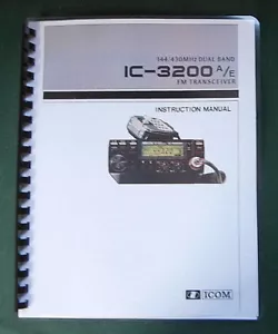 ICOM IC-3200A/E Instruction Manual - Premium Card Stock Covers & 28 LB Paper! - Picture 1 of 1