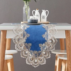 Vintage Lace Dining Table Runner 72 Inches Macrame Coffee Table Runners for K... - Picture 1 of 6