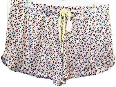 SECRET TREASURES MIX & MATCH SUPER SOFT PINK LEOPARD Elastic Waist Shorts Sz 2X - Image 1 of 4