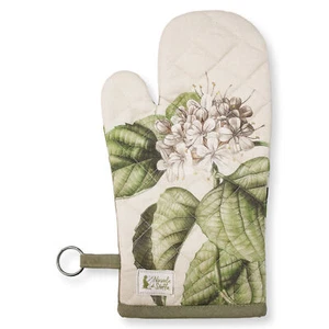 Guanto da forno Nuvole di Stoffa Herbarium fiori Shabby Chic in cotone 6725 - Picture 1 of 4