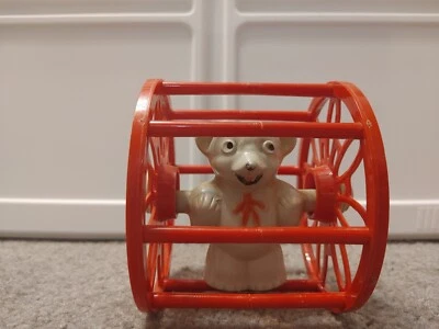 Oso rodante de plástico Tarco vintage juguete para niños Foto 1 de 3