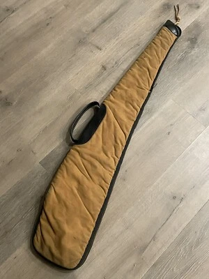 "Carabina rifle de lona de cuero BOYT de colección estuche marrón tostado 44"" EE. UU. Foto 1 de 4