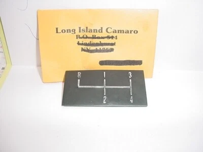 Emblema de placa de cambio de consola para Chevrolet Chevelle 1968-72 y El Camino 1 pieza Foto 1 de 2