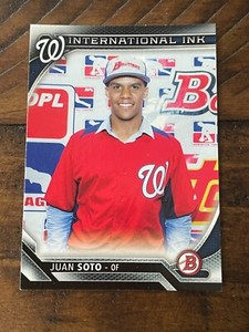 2016 Bowman International Ink #IIJS Juan Soto!