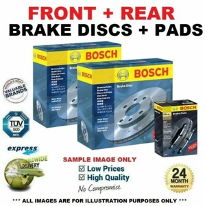 BOSCH FRONT & REAR BRAKE DISCS & PADS SET for AUDI A3 2.0 TDI 16V 2003-2012 - Picture 1 of 7