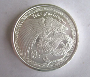 2024 Year of the Dragon 1oz Silver Bullion Coin UNC - Picture 1 of 9