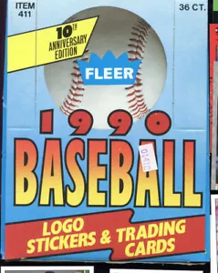 Fleer Baseball Card Set 1990 Confezione Cera Scatola LEGGERE DESCRIZIONE - Foto 1 di 1