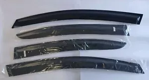 SEBLAFF Rain Guards for Subaru WRX STI, 2015-19, 4 Pack, Black, New, Opened Box - Picture 1 of 3