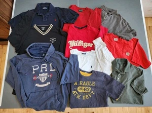Lotto (10) Camicie Uomo Ralph Lauren Polo Hilfiger Carhartt Medium anni 90 Vintage - Foto 1 di 10