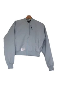 Gymshark Bomber Jacket Blue Womens Essential Size XS Cotton/Polyester - Picture 1 of 6