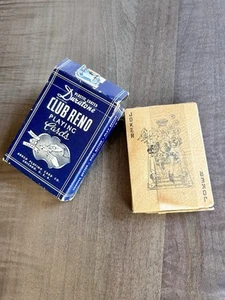 Unused ARRCO Playing Card Club Reno 40’s No 101 Duratone Blue Deck RARE Vintage - Picture 1 of 15