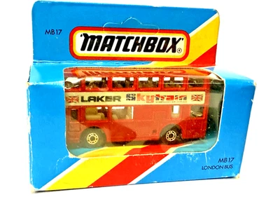 Matchbox MB17 London Bus Red Laker Skytrain Como Nuevo en Caja de Coleccionistas Foto 1 de 4