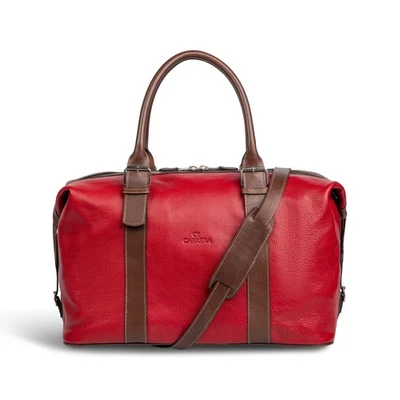 Bolso de Lona Cabrera Napoleón Cuero Curtido Vegetales Viaje Fin de Semana Llevar Foto 1 de 4