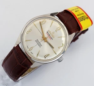 ATLANTIC Worldmaster ETA 6300N mechanical Swiss made men's wristwatch 1960s - Picture 1 of 12