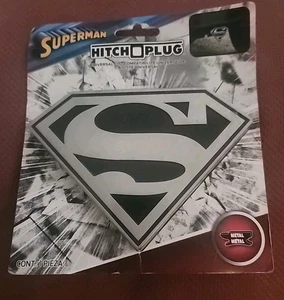 Superman Logo Trailer Hitch Plug Cover Universal Hitch Receiver - Foto 1 di 3