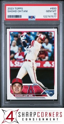 2023 TOPPS #600 SHOHEI OHTANI ANGELS PSA 10 - Image 1 of 3