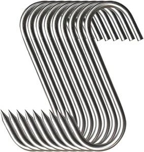 Fleischhaken, Premium Edelstahl Metzgerhaken Räucherhaken, Fleischverarbeitung f - Bild 1 von 12