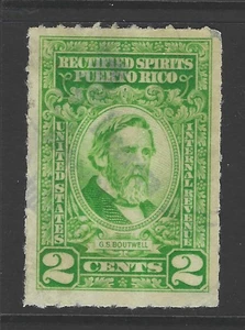 Bigjake: Puerto Rico #RE-35,  2 cent Rectified Spirits - Picture 1 of 1