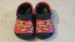 Crocs Disney Cars Lightning McQueen Clogs Sandals Shoes Boy Size 7 Mater Truck - Picture 1 of 9