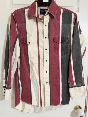 Wrangler Brushpopper Western Vintage Shirt 15.5-33 - Image 1 of 4