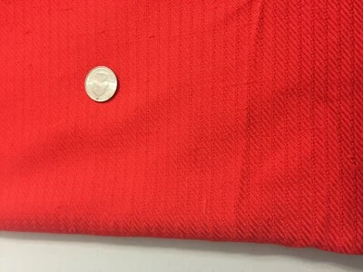 Traje vintage de tela de seda rojo naranja espiga con slubs SBTP 36"LX 29" de ancho   Foto 1 de 4