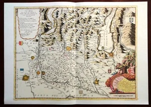 Carta geografica TERRITORIO di BRESCIA parte meridionale Coronelli 1985 - Bild 1 von 1