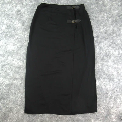 Женская юбка-младший Exact Change 11 черная однотонная с застежкой макси-пряжкой прямая - Изображение 1 из 4