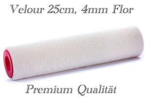 Velour Walze 25cm 4mm Flor.Rolle,Farbe,Parkett,Lack,Harz,Boden,Epoxid Holz Öl - Bild 1 von 1