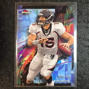 2024 Topps Finest NFL TIM TEBOW Sky Blue Refractor 70/325 #23 - Picture 1 of 1