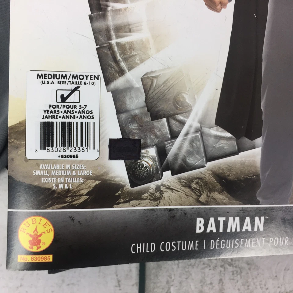 DC Justice League Small Batman Child Costume 2019 Rubie's No. 630985