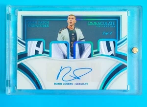 2022-23 Immaculate Germany Robin Gosens Quad Patch Auto 1/1 No parallel - Picture 1 of 2