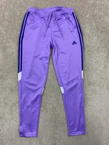 adidas Track Bottoms Womens Size medium Lilac Purple tapered W30" L29" - Picture 1 of 21