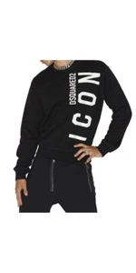 Sudadera negra para hombre Dsquared2 Be Icon - Imagen 1 de 15