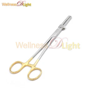 Tube Occluding Clamps Forceps 8" Gold Handle Serrated Jaws Surgical DS-1377 - Picture 1 of 3
