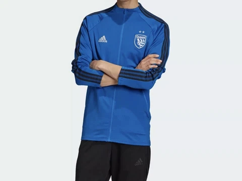 Adidas MLS San Jose Quakes FC Anthem Track Jacket Soccer Royal Blue Men's XL NWT Cover
