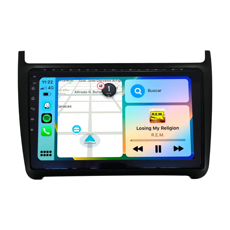 Autoradio Android Per Volkswagen Polo 2012-2019 -Octacore 4GB 64GB -Telecamera - Immagine 1 di 4