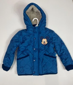 NEW Disney Mickey Mouse Boys Blue Coat Size 4 - Picture 1 of 3