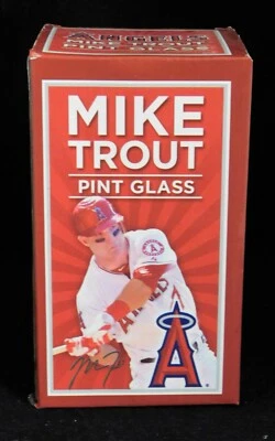Mike Trout Los Angeles Angels Stadium Give Away SGA Pint Glass 5/21/13 - Image 1 of 3