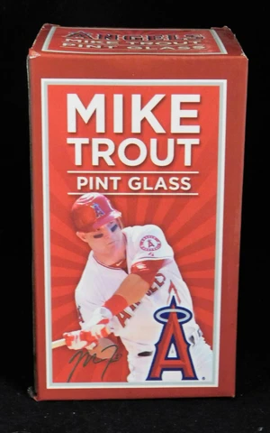 Mike Trout Los Angeles Angels Stadium Give Away SGA Pint Glass 5/21/13 Cover