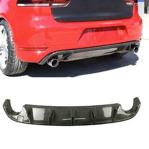 Carbon Fiber Rear Bumper Diffuser Lip For VW Golf 6 VI MK6 GTI Bumper 09-13 10 - Picture 1 of 10