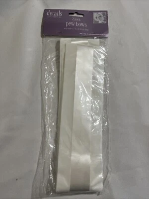 Детали аксессуары белый Pew банты с тюль 2 упаковки украшения - совершенно новый  - Изображение 1 из 3