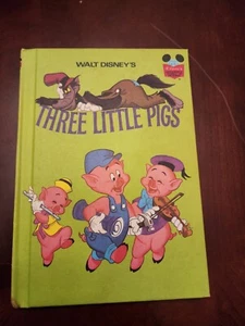 Walt Disney’s Three Little Pigs Vintage Hardcover Book - Book Club Edition 1972 - Picture 1 of 3