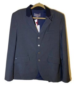 Winston Equestrian Men’s Classic Show Coat XL Navy Blue Belgium Design NWT - Picture 1 of 8