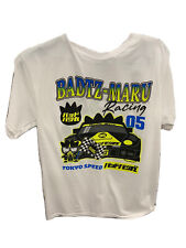 Sanrio Badtz Maru Racing Racecar Tokyo Speed White Tshirt Unisex SMALL NWOT