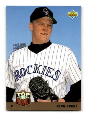 1993-Upper Deck-#444-John Burke-Colorado Rockies - Image 1 of 2