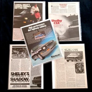 NOS 1987 Shelby CSX factory sales brochure with road tests and ads Dodge Mopar - Bild 1 von 2